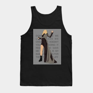 Don't Blame Me Poster Print Tank Top